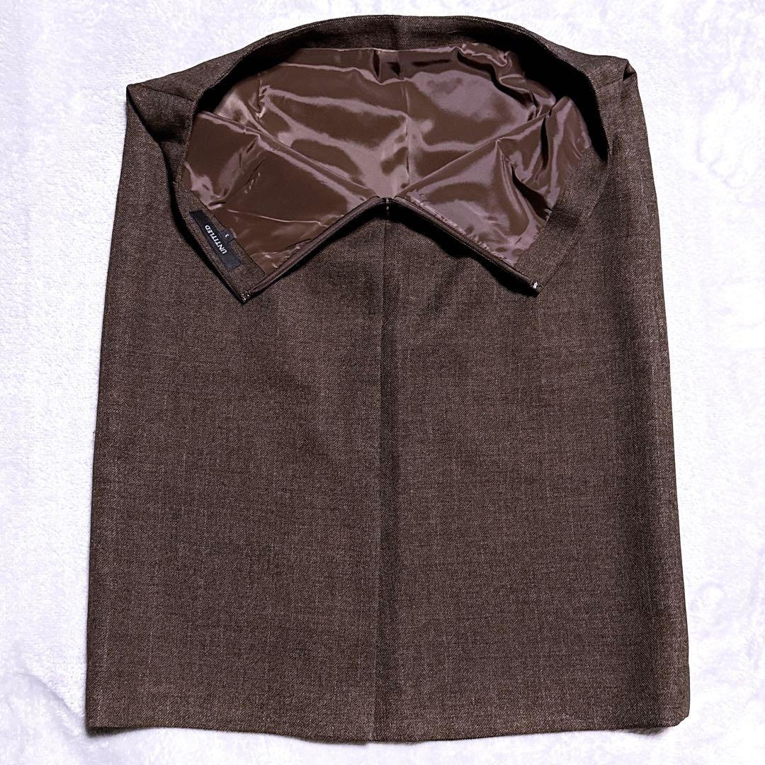 Lサイズ【未使用】アンタイトル スーツ スカート ウォッシャブル 大きいサイズ