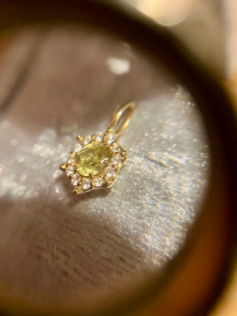 き*ん様 K18＊スフェーン星型 ペンダントトップです