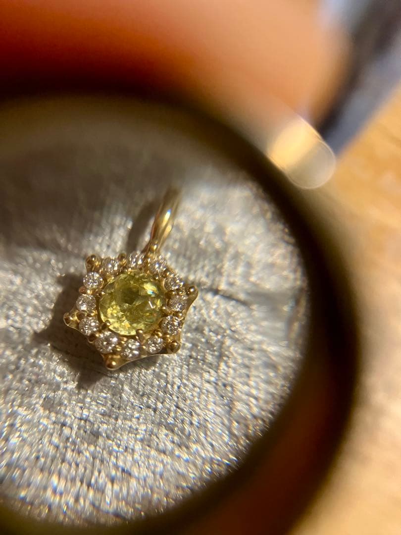 き*ん様 K18＊スフェーン星型 ペンダントトップです