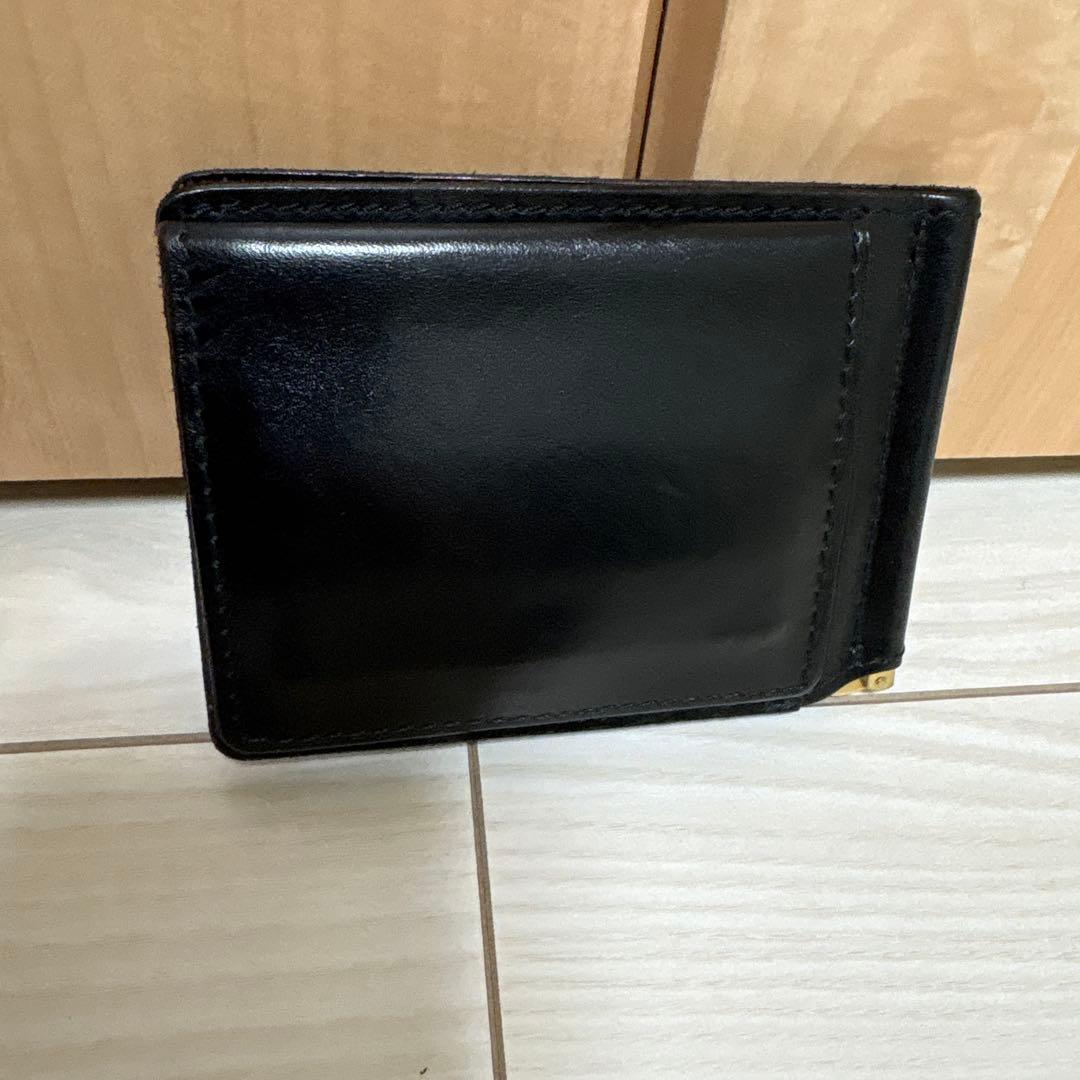 ROTAR マネークリップ　財布　レザー　ブラック