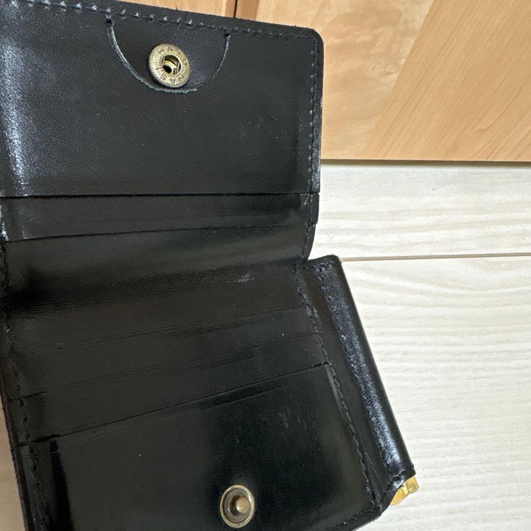 ROTAR マネークリップ　財布　レザー　ブラック