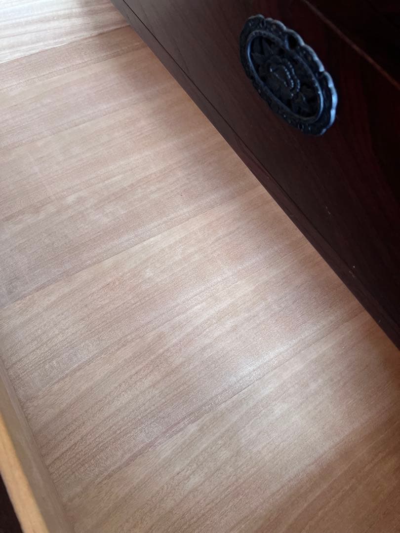 青木産業 江戸 整理箪笥 時代箪笥 5段チェスト 欅材 ケヤキ