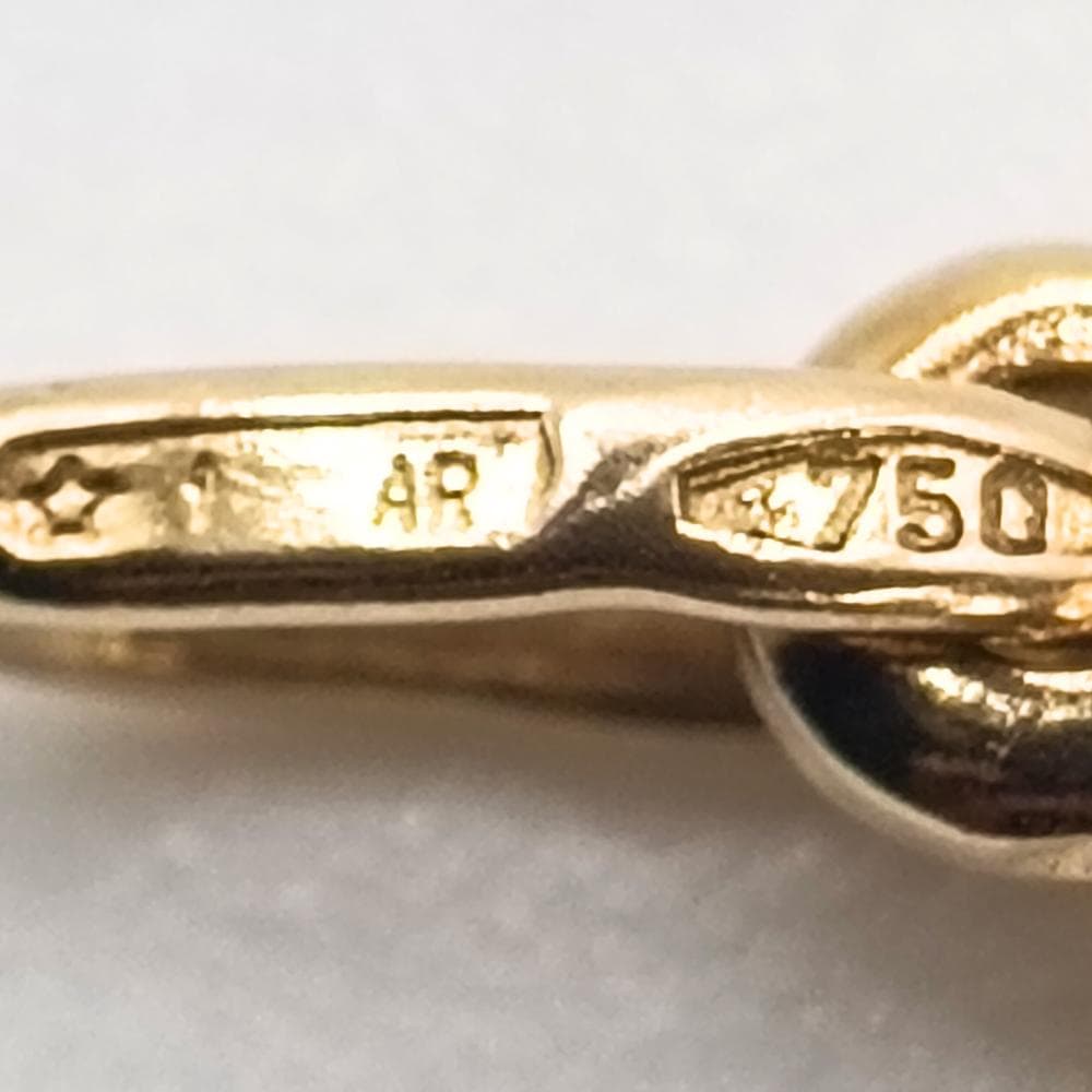 UNOAERRE K18 ハート ペンダントトップ 1.1g イタリア製 750