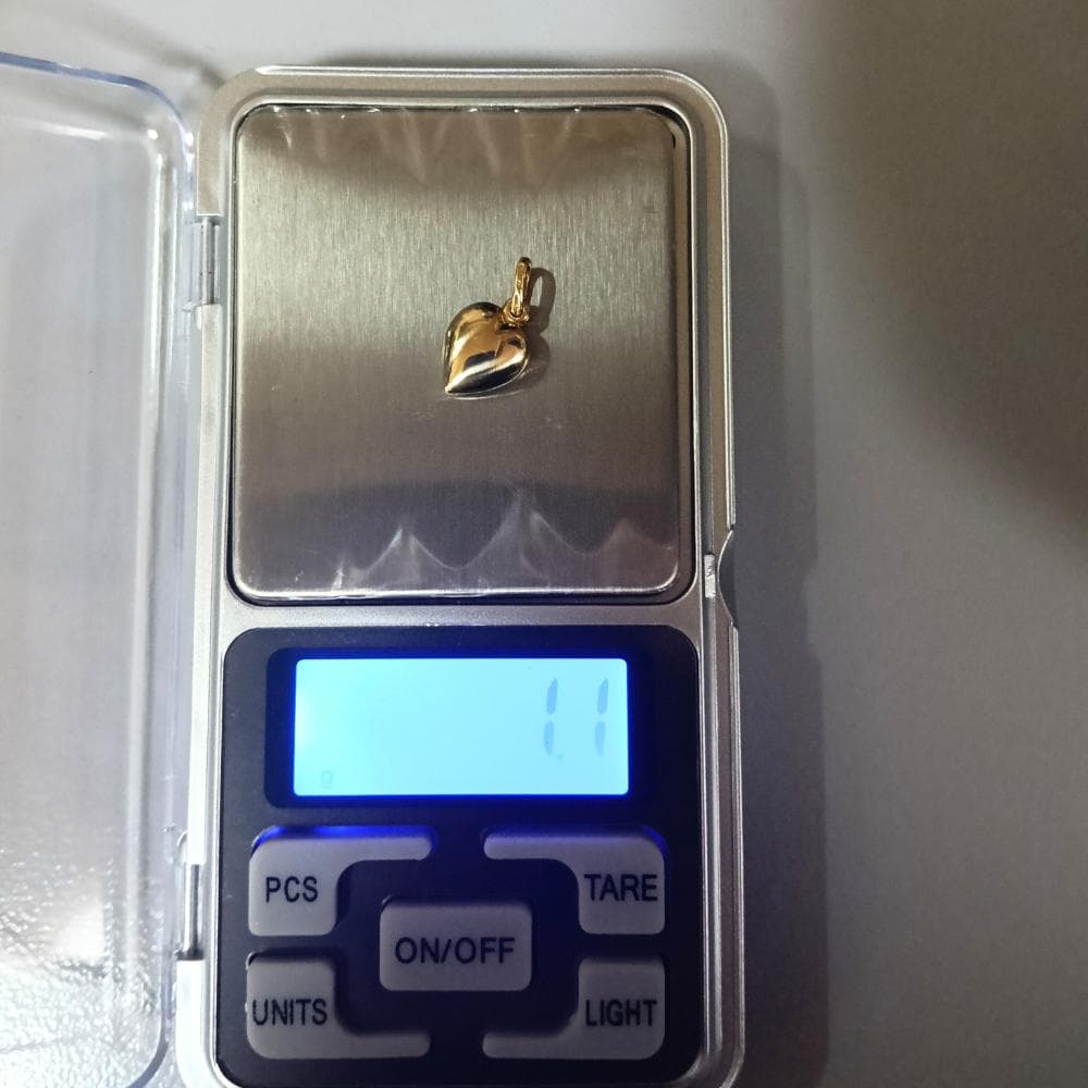 UNOAERRE K18 ハート ペンダントトップ 1.1g イタリア製 750