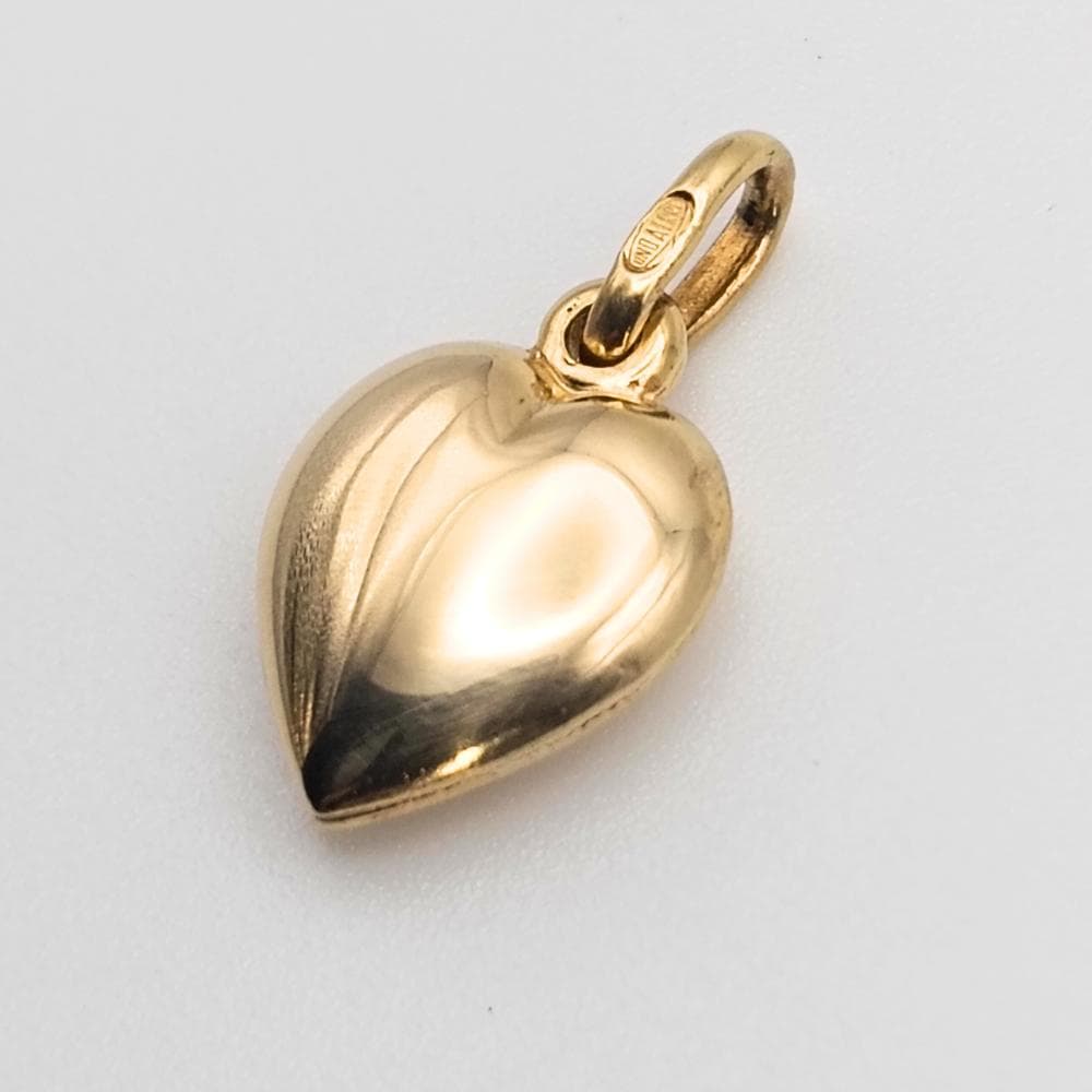 UNOAERRE K18 ハート ペンダントトップ 1.1g イタリア製 750