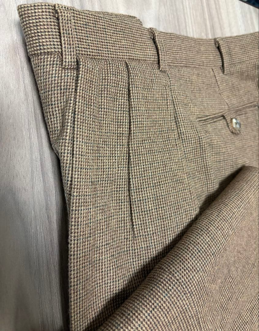 【極美品】PoloRalphLaurenウールワイドスラックス