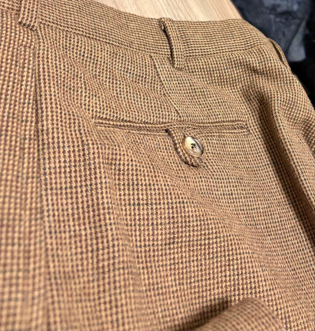 【極美品】PoloRalphLaurenウールワイドスラックス