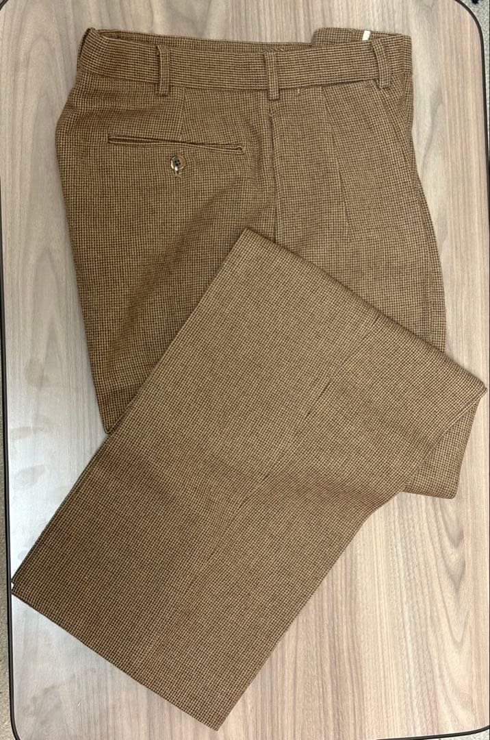 【極美品】PoloRalphLaurenウールワイドスラックス