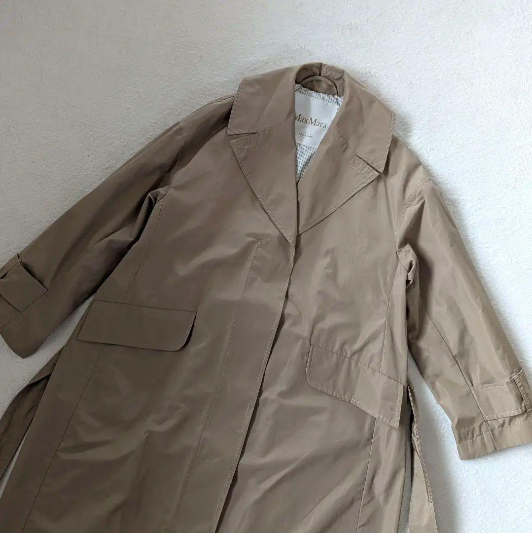 マックスマーラ ロングコート ブラウン系 ベルト 34 S♦April♦