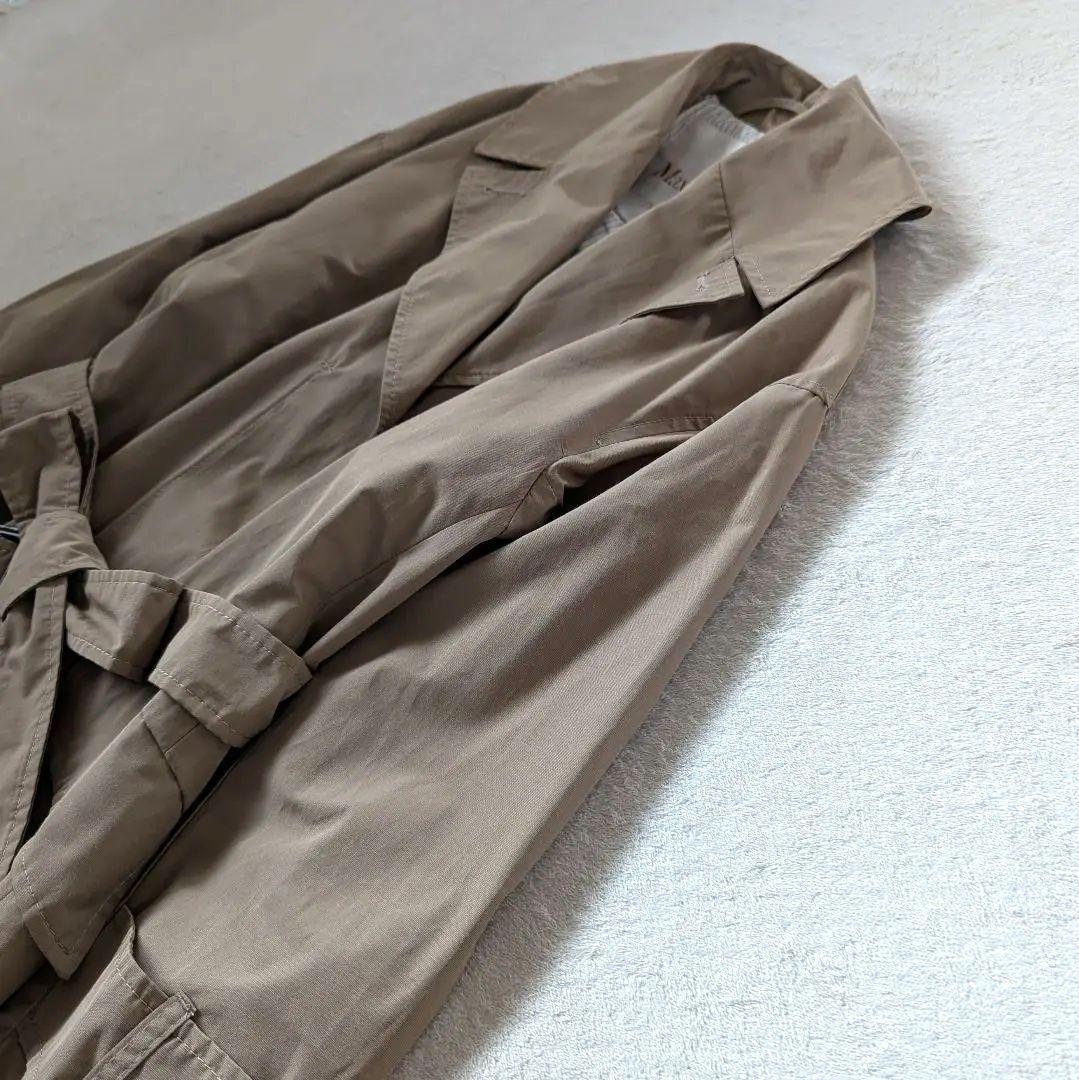 マックスマーラ ロングコート ブラウン系 ベルト 34 S♦April♦