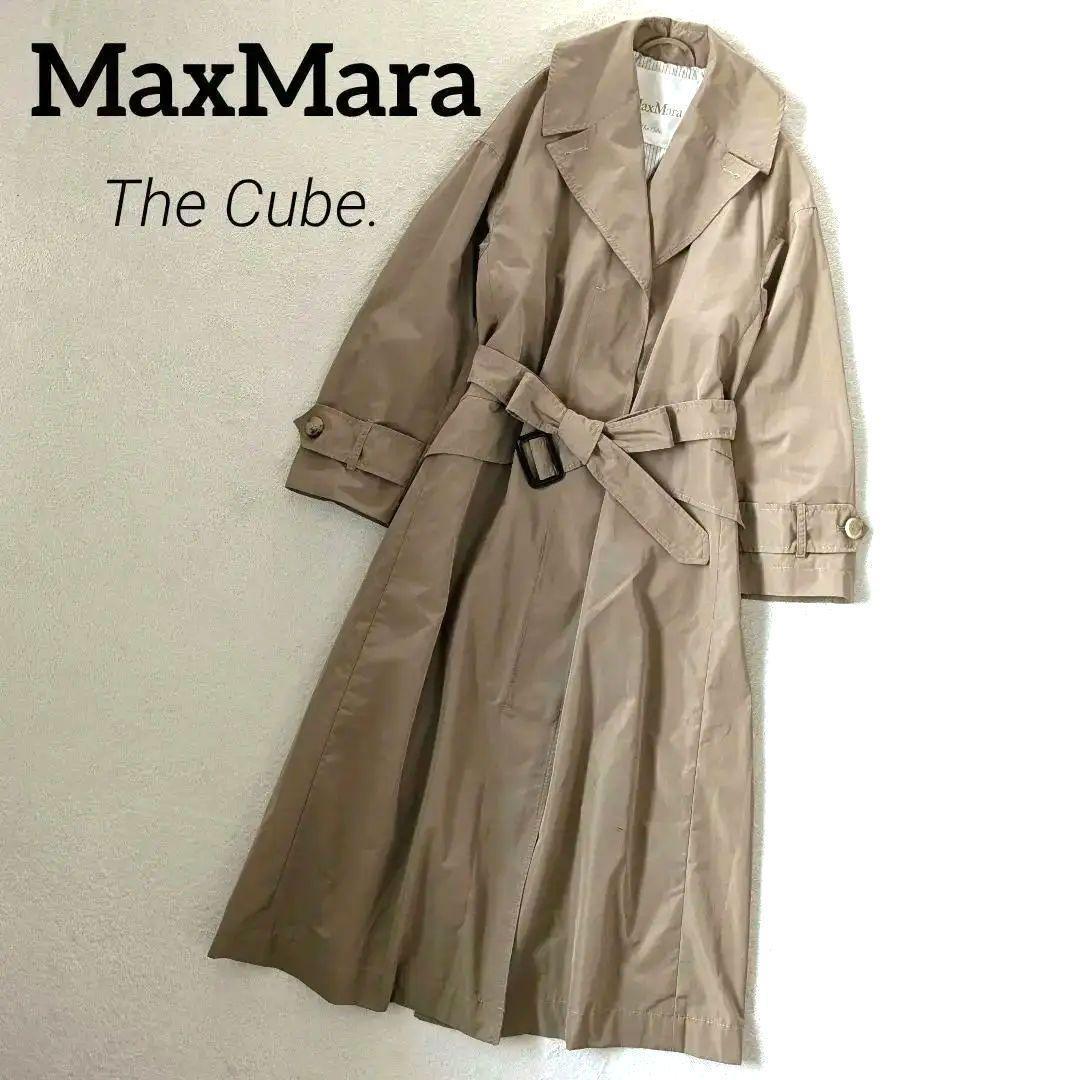 マックスマーラ ロングコート ブラウン系 ベルト 34 S♦April♦