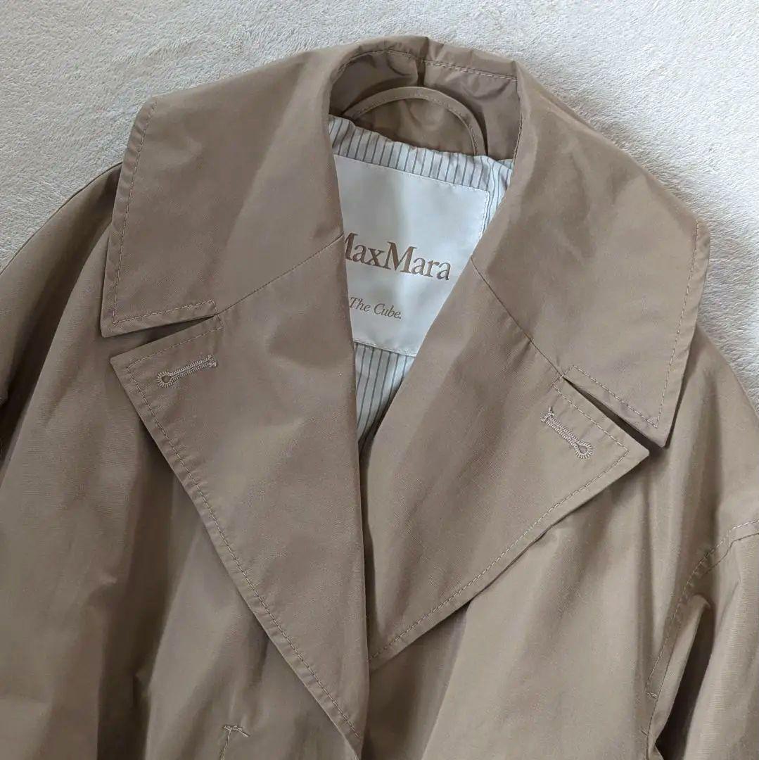 マックスマーラ ロングコート ブラウン系 ベルト 34 S♦April♦