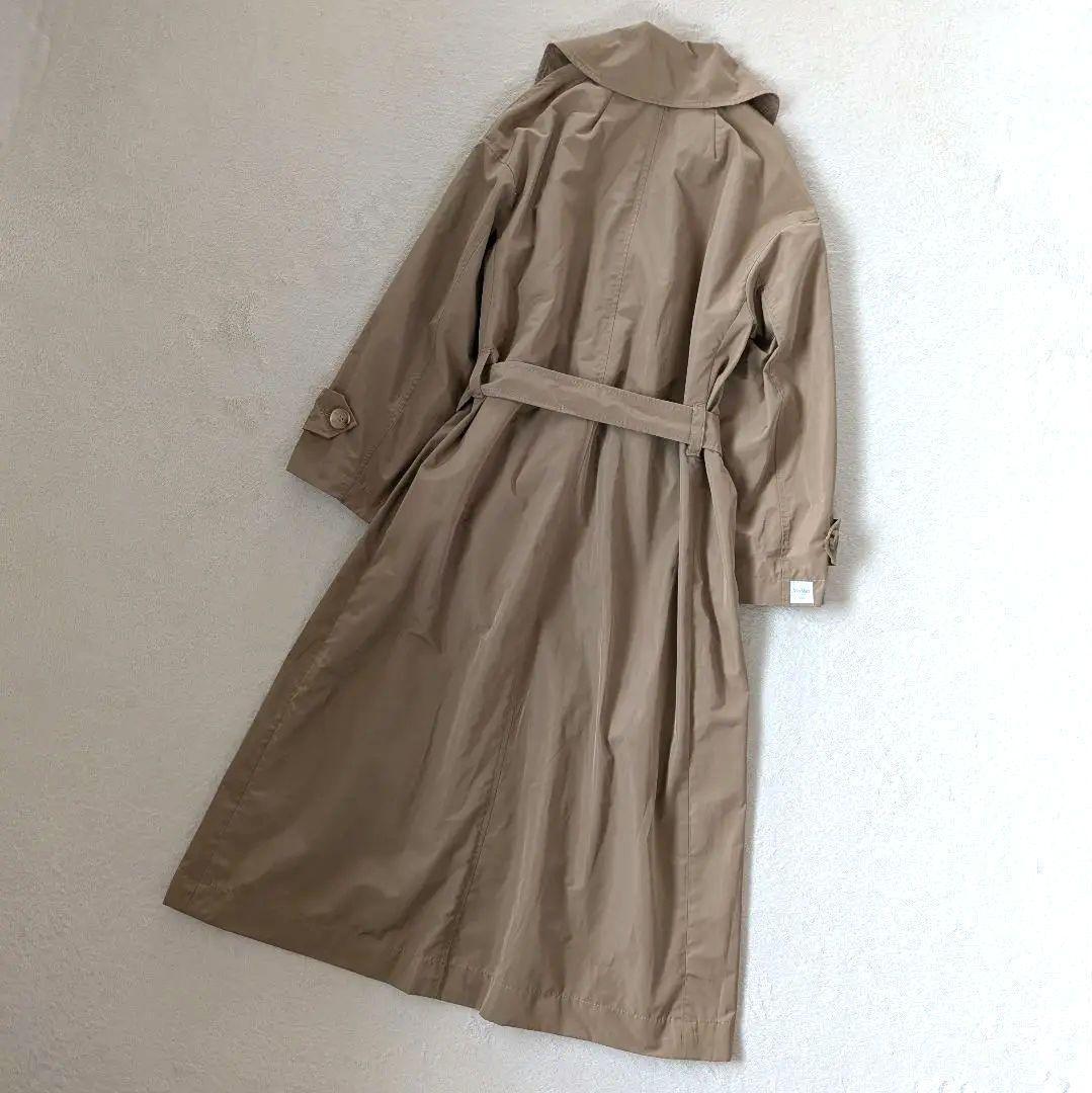 マックスマーラ ロングコート ブラウン系 ベルト 34 S♦April♦