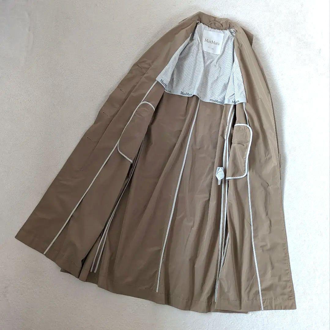 マックスマーラ ロングコート ブラウン系 ベルト 34 S♦April♦