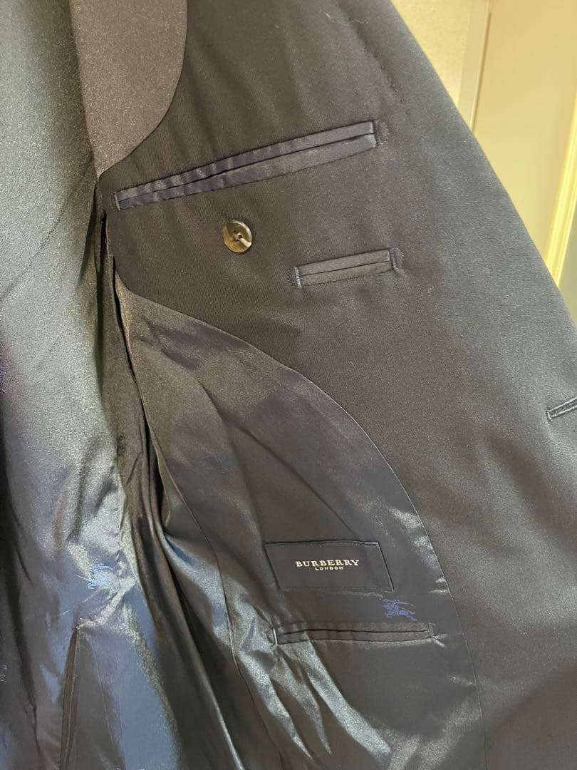 BURBERRY ブラック スーツ ジャッケットBB5 パンツ ウエスト88