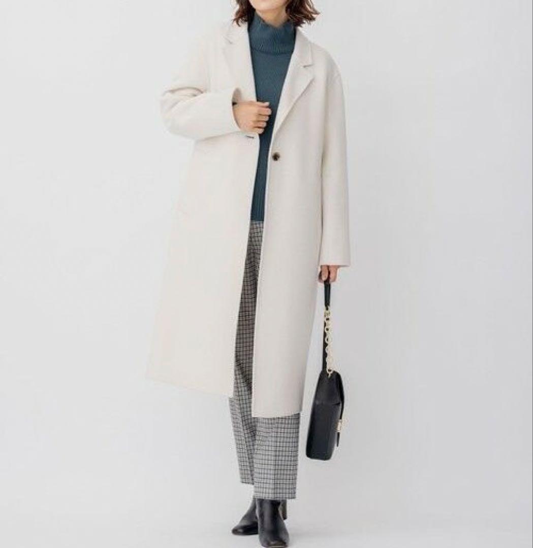 【美品】23区　ウールリバーロングコート ベージュ 38