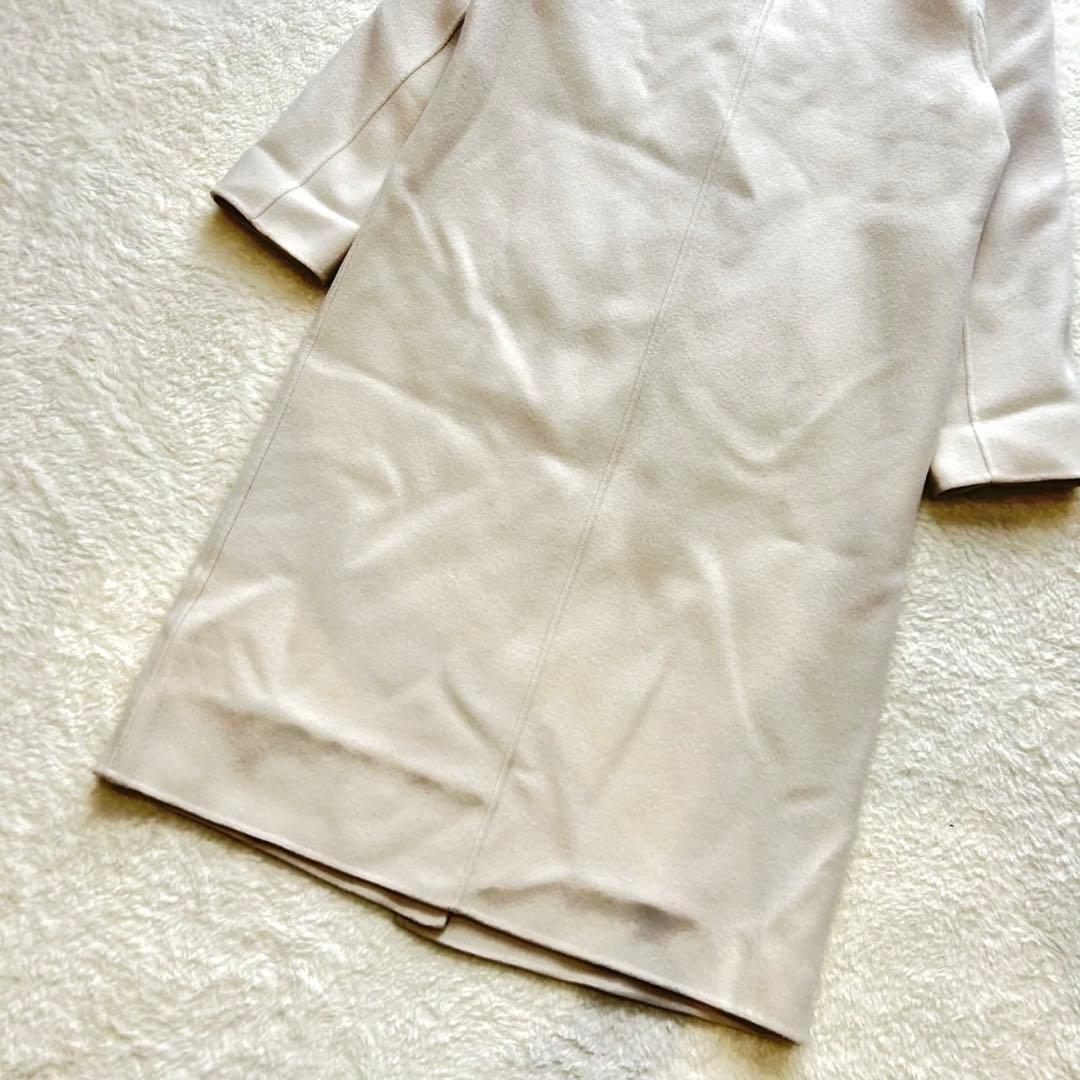 【美品】23区　ウールリバーロングコート ベージュ 38