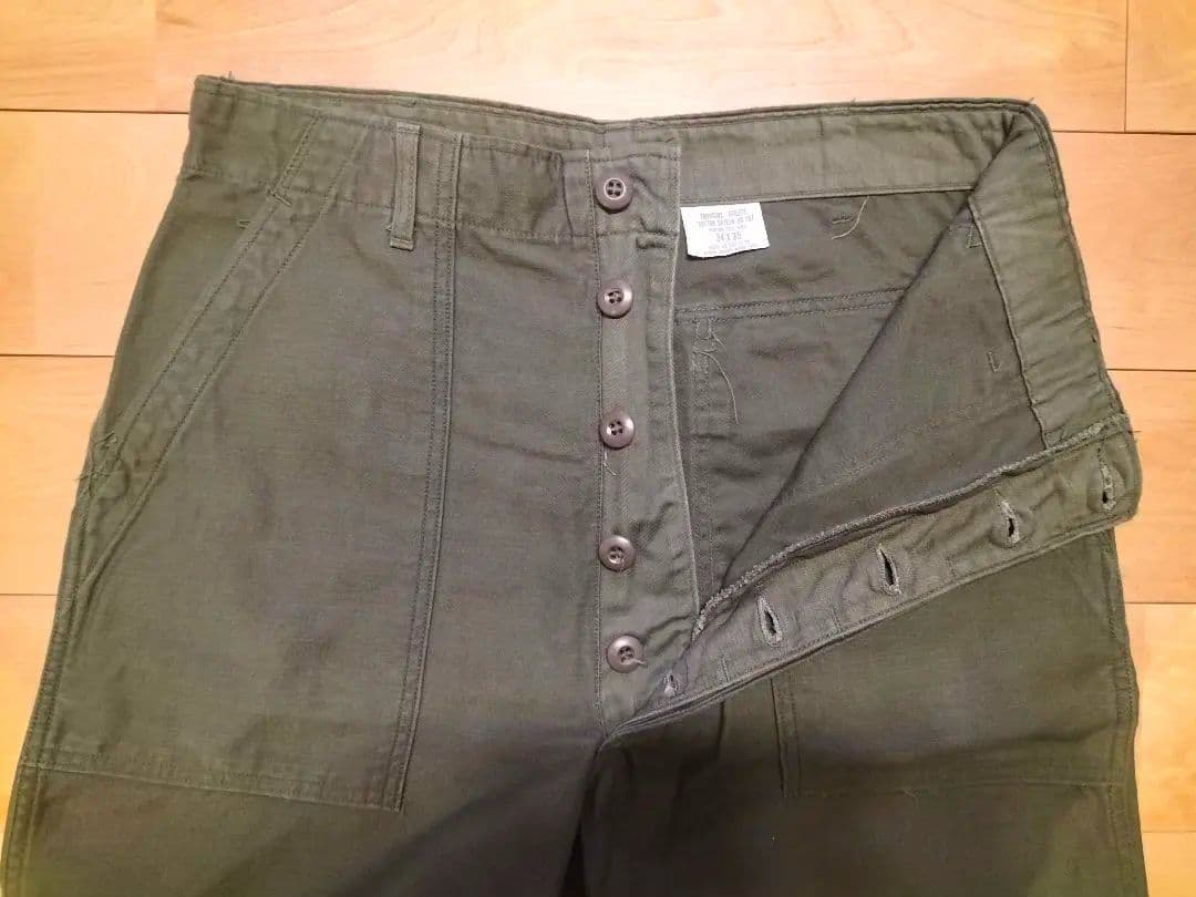 【程度良好！】70s US ARMY（米軍）OG107ベイカーパンツ　W32程度