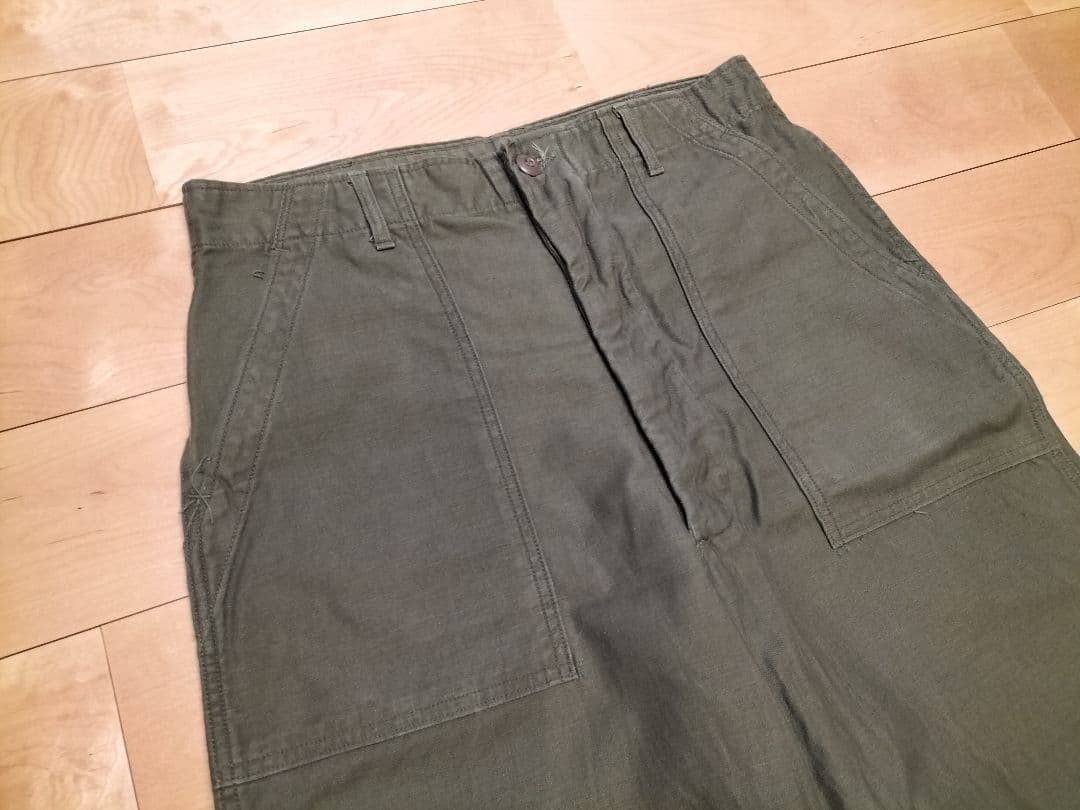 【程度良好！】70s US ARMY（米軍）OG107ベイカーパンツ　W32程度