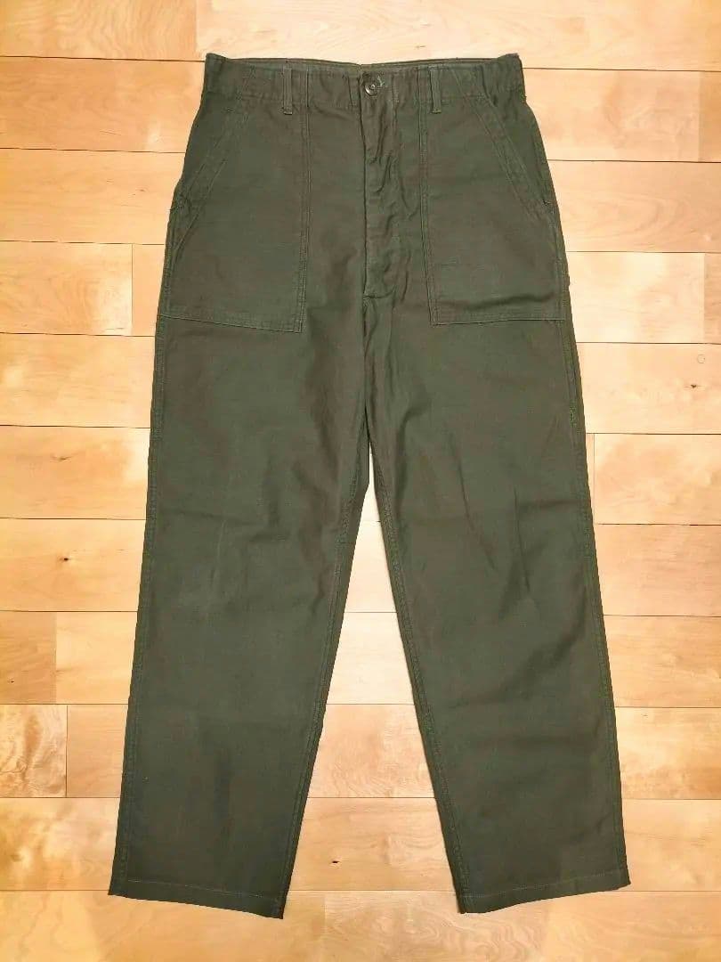 【程度良好！】70s US ARMY（米軍）OG107ベイカーパンツ　W32程度