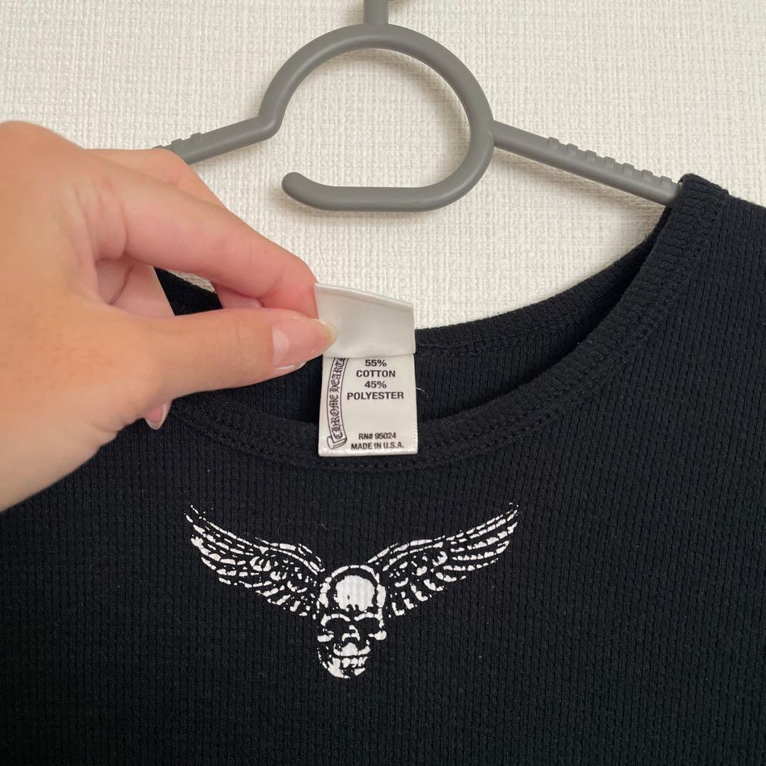 クロムハーツ フォティ スカルウィング サーマル 長袖 Tシャツ FOTI