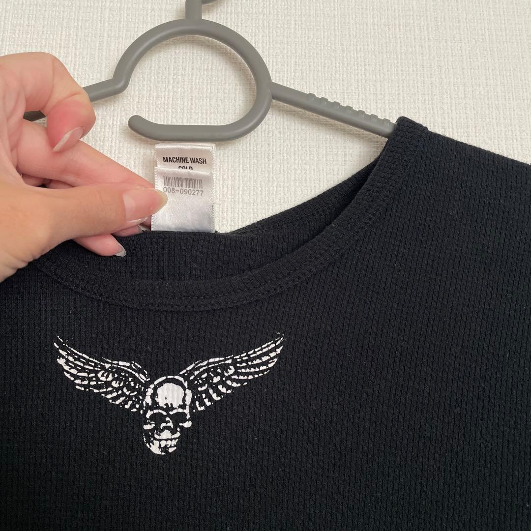 クロムハーツ フォティ スカルウィング サーマル 長袖 Tシャツ FOTI