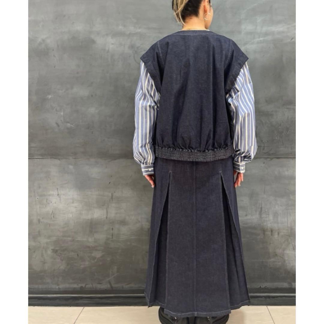 ZUCCa デニムドッキング ジャケット ネイビー M