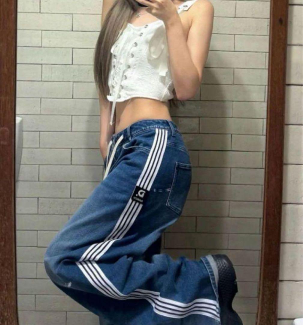 Darich ダーリッチ リメイクライクワイドデニムパンツ