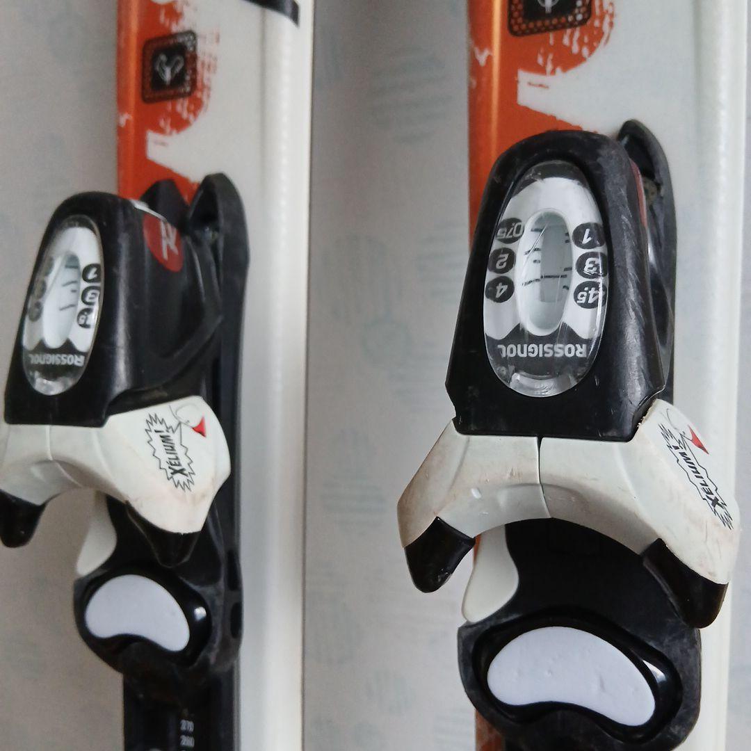 子ども用＊ROSSIGNOL スキー板 ホワイト/オレンジ130センチ