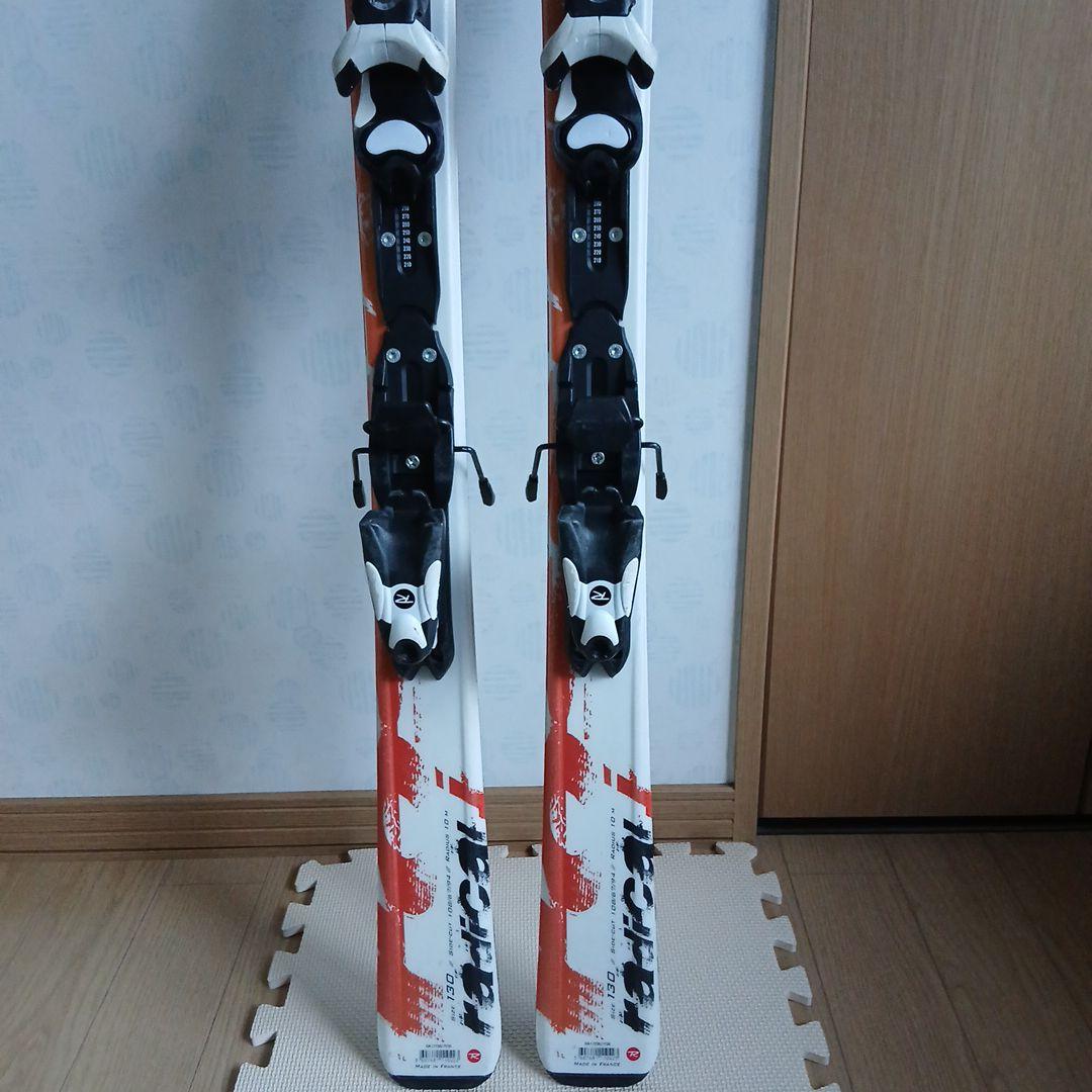 子ども用＊ROSSIGNOL スキー板 ホワイト/オレンジ130センチ