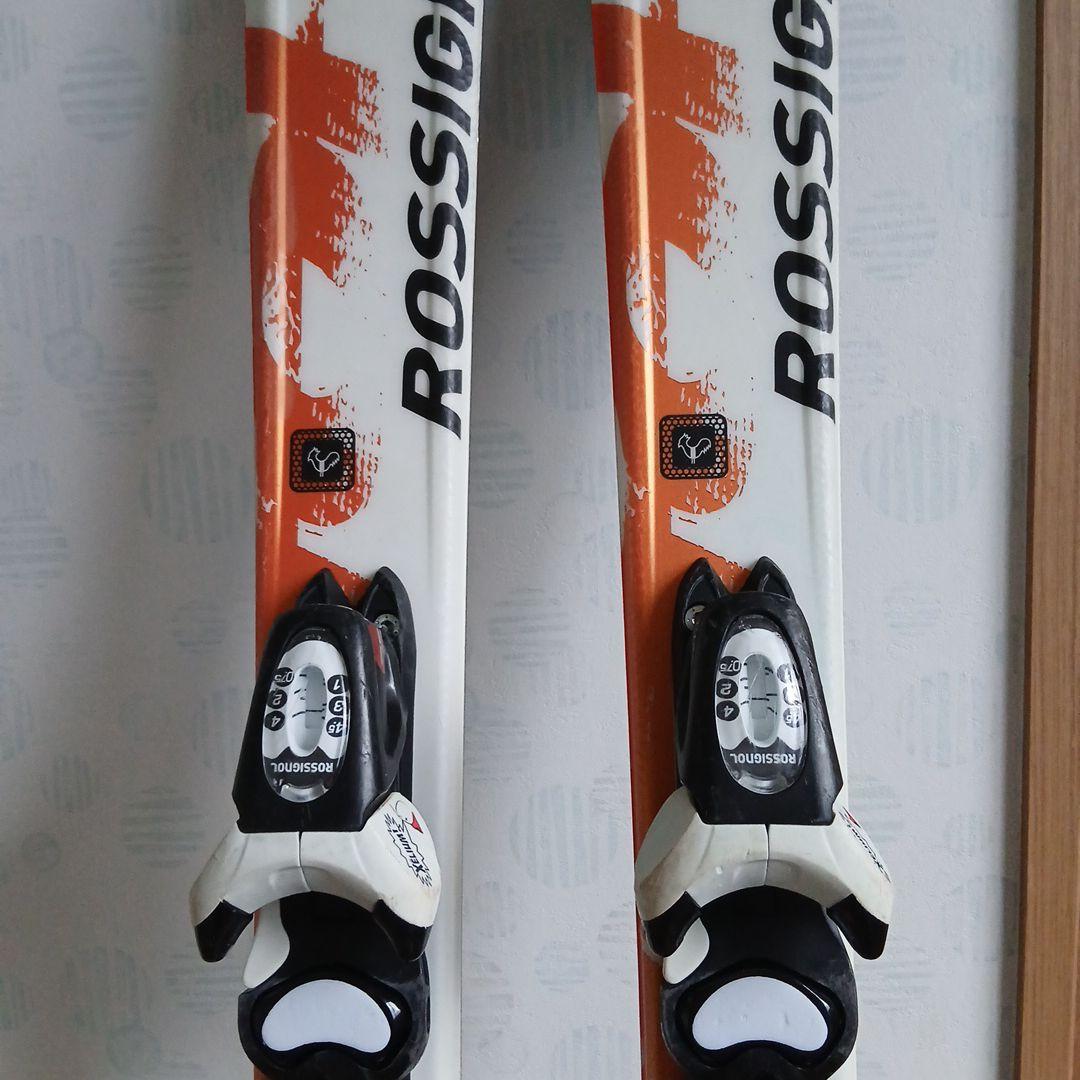 子ども用＊ROSSIGNOL スキー板 ホワイト/オレンジ130センチ