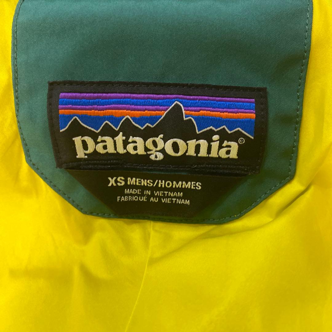 patagonia パウダーボウル　ゴアテックス　緑/黄色