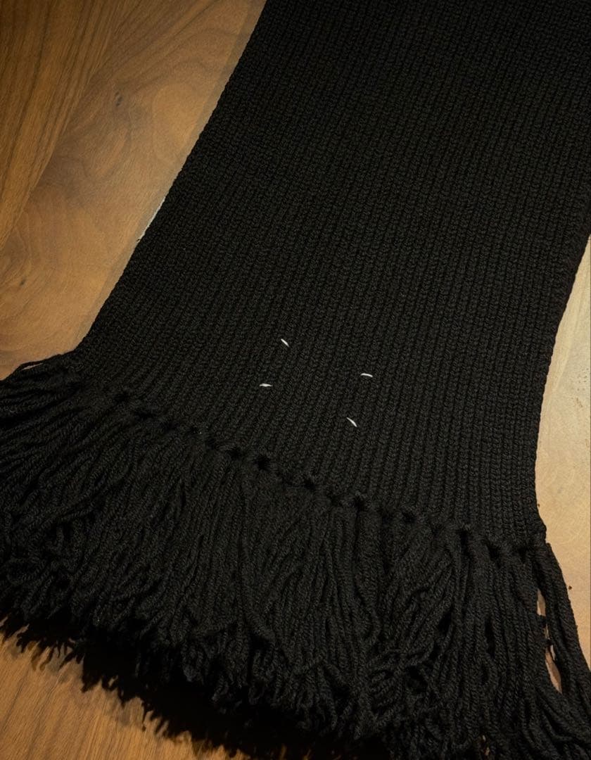 最終 本日まで出品 マルジェラ 10番 ここのえタグ 厚手ニットマフラー