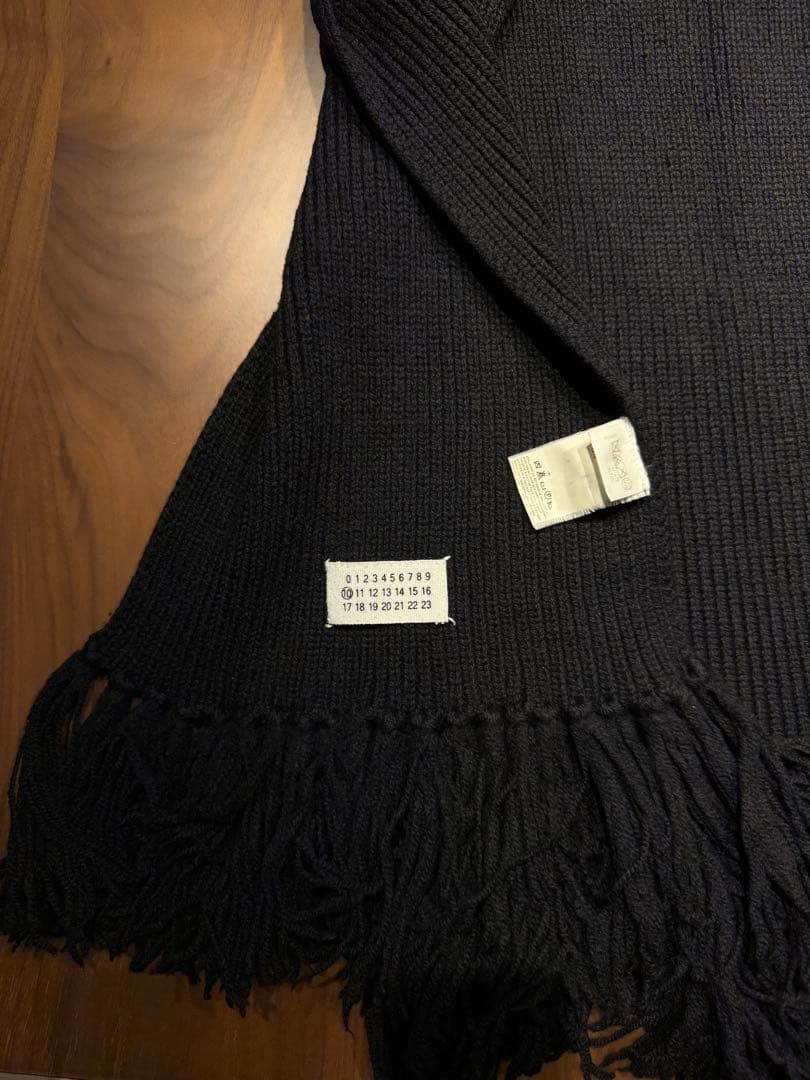 最終 本日まで出品 マルジェラ 10番 ここのえタグ 厚手ニットマフラー