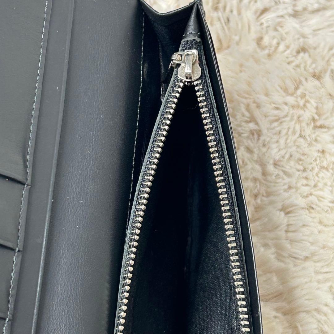 Jean Paul Gaultier 二つ折り 長財布 青龍 ドラゴン 本革 黒