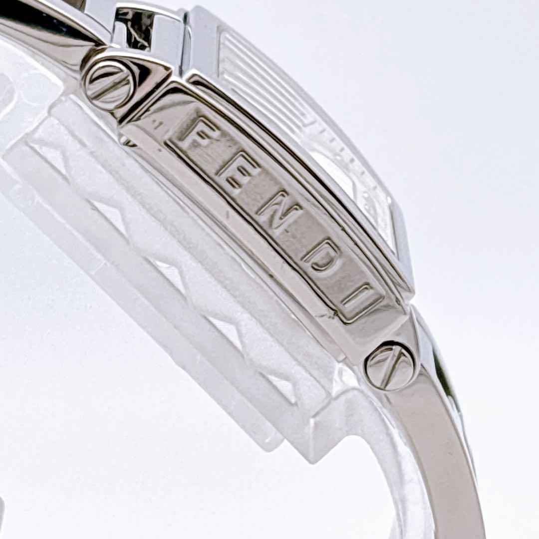 【美品・電池新品・完備】FENDI 60500L ダイヤ クアドロミニ オロロジ