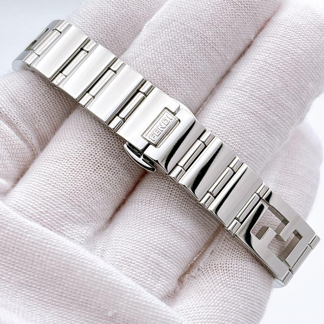 【美品・電池新品・完備】FENDI 60500L ダイヤ クアドロミニ オロロジ