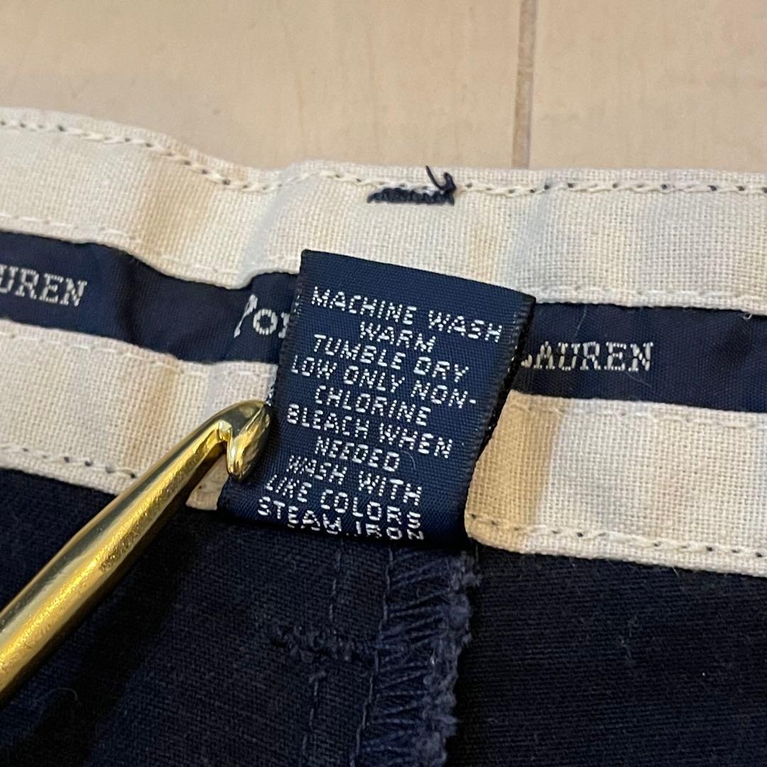 90s ラルフローレン ツータック ポロチノ W33 L30 タックパンツ