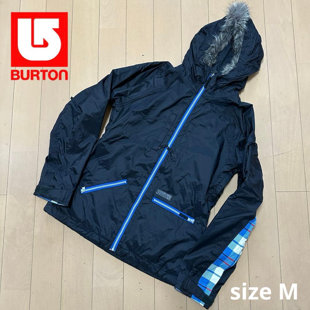 BURTON フード付きレディース　ブラックジャケット Mサイズ