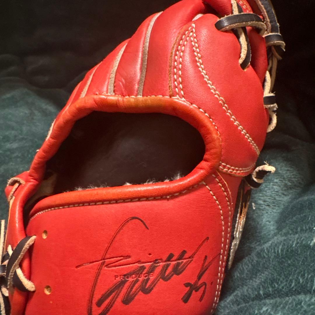 アイピーセレクト筒香嘉智サイン入り 赤色 グローブ