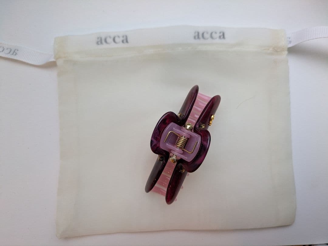 ACCA ダブルコラーナ　ピンク Mサイズクリップ