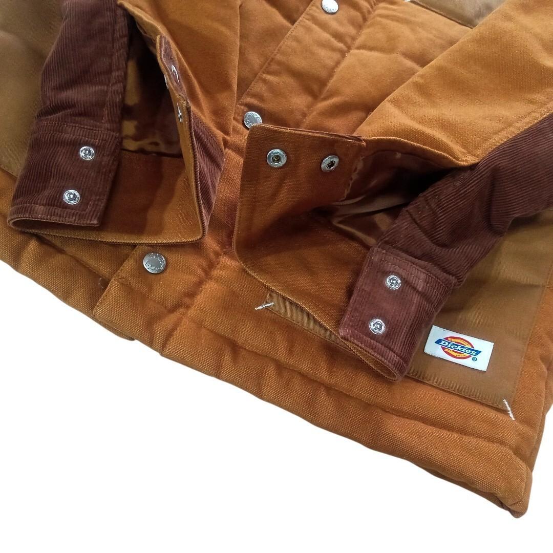 美品 Dickies ディッキーズ ダック地 コーデュロイ切替 カバーオール M