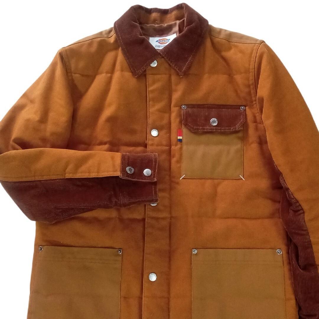 美品 Dickies ディッキーズ ダック地 コーデュロイ切替 カバーオール M