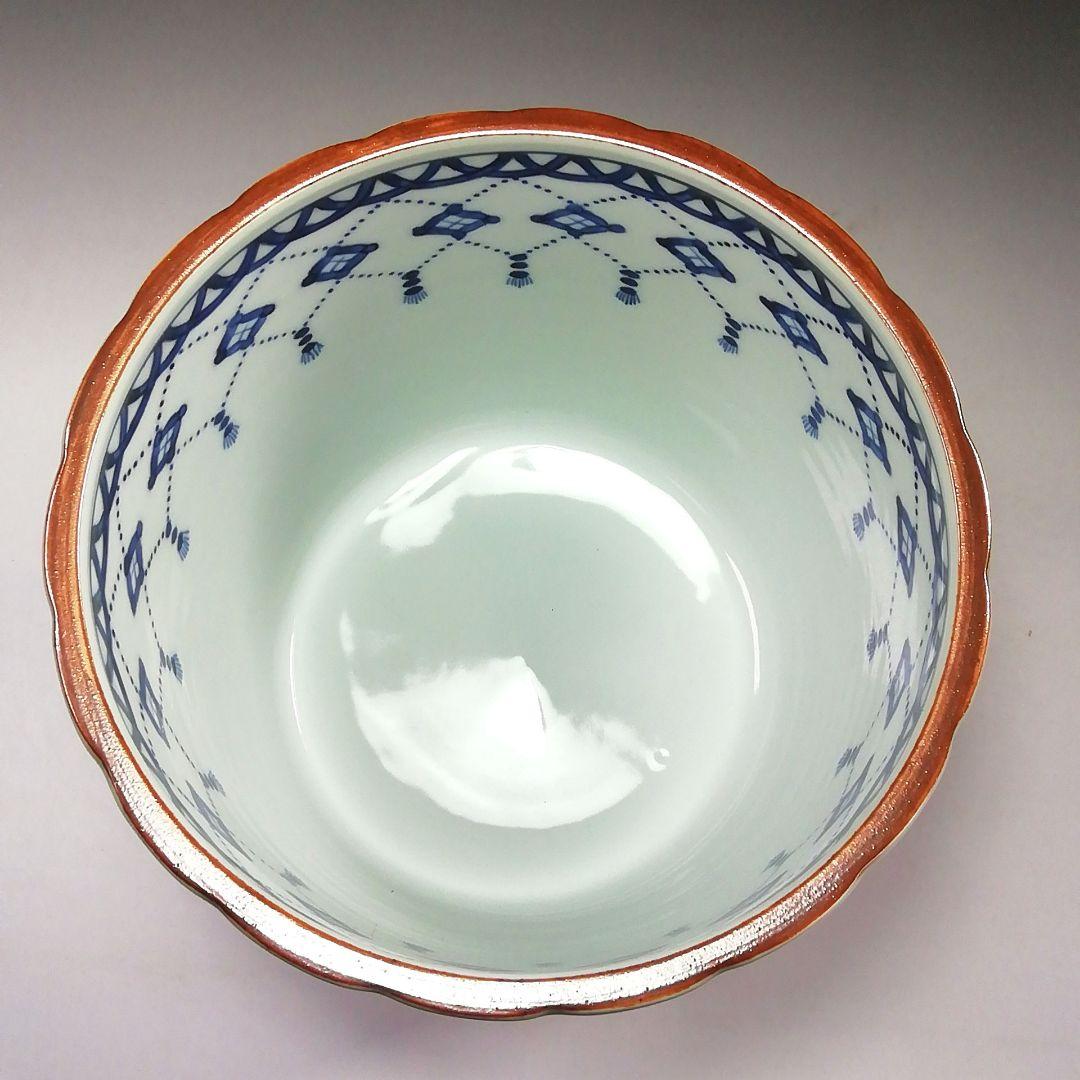 Ｓ７８９　水指　『染付　桶側水指』『橋本喜泉造』　共箱　茶道具