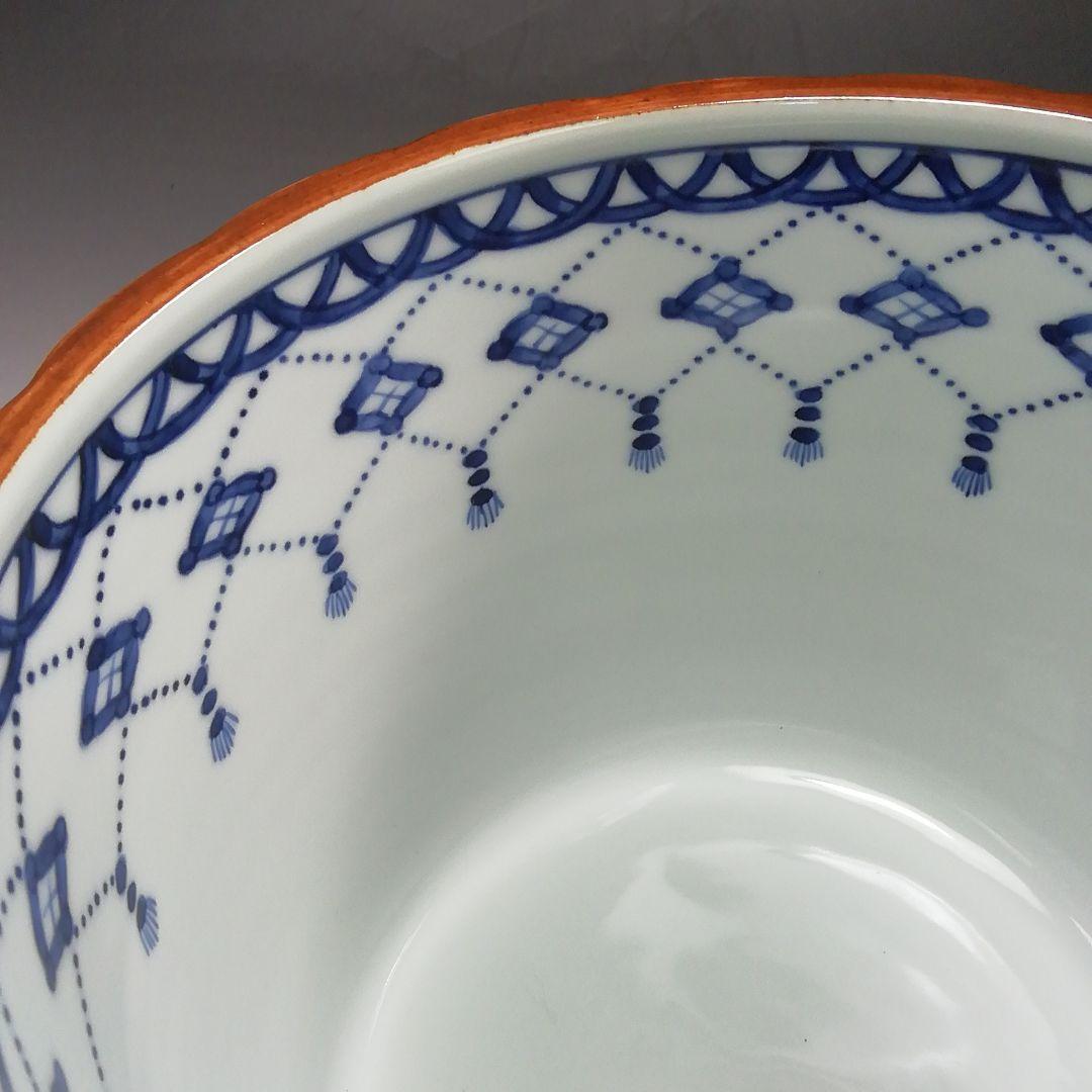 Ｓ７８９　水指　『染付　桶側水指』『橋本喜泉造』　共箱　茶道具