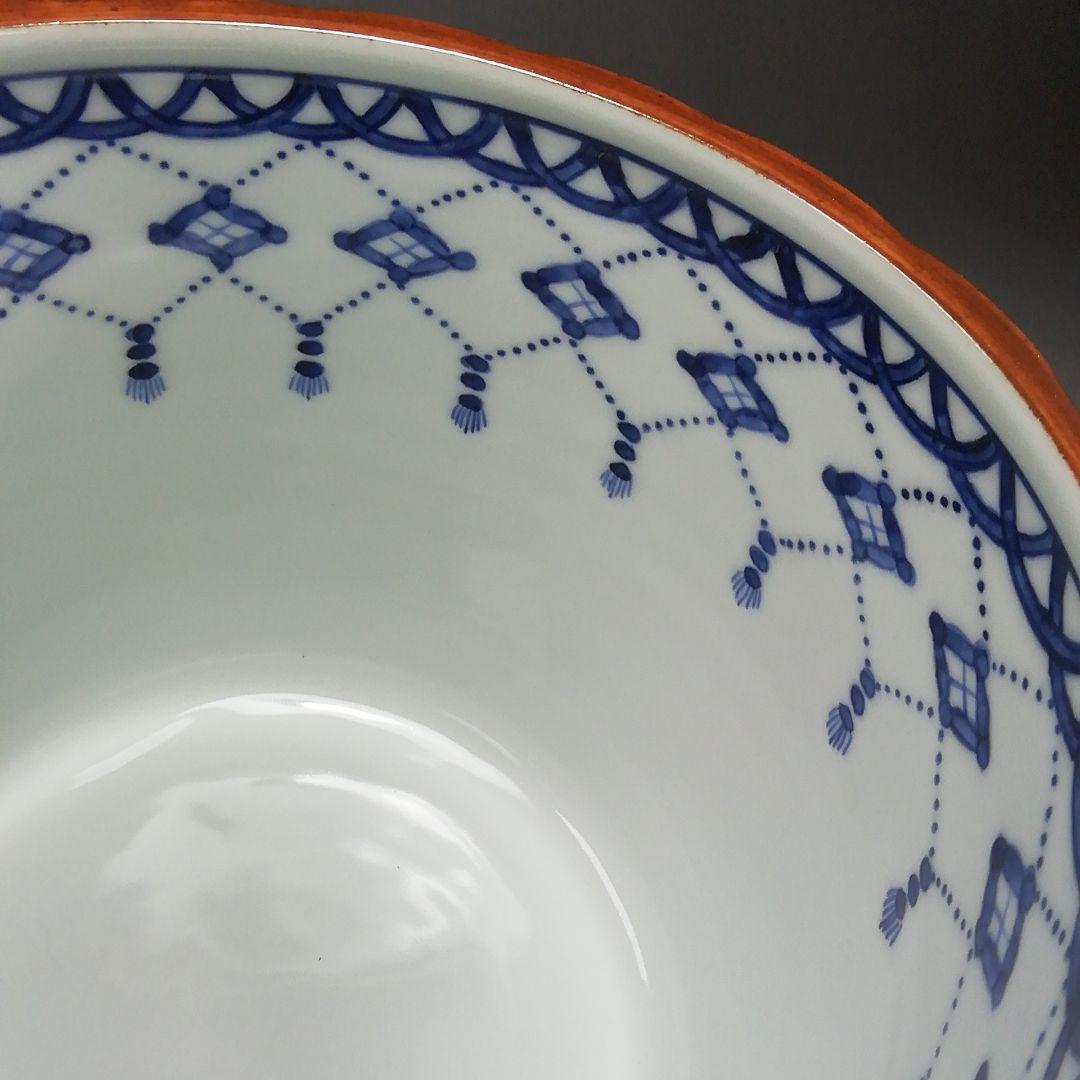 Ｓ７８９　水指　『染付　桶側水指』『橋本喜泉造』　共箱　茶道具