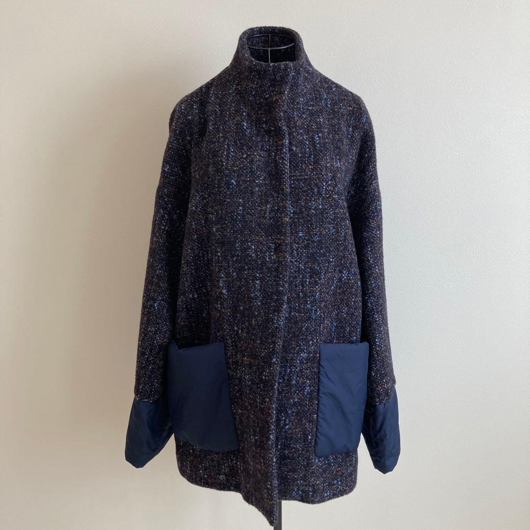 【美品】レリアン Leilian ツイード切替ショートコート