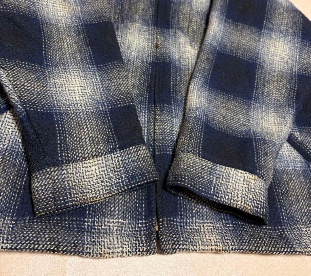 90s USA製 HOUSTON Ombre Check CPO Jacket