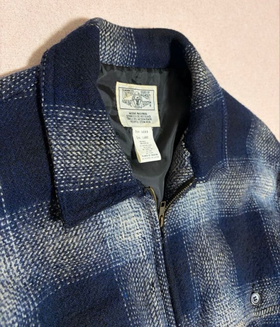 90s USA製 HOUSTON Ombre Check CPO Jacket