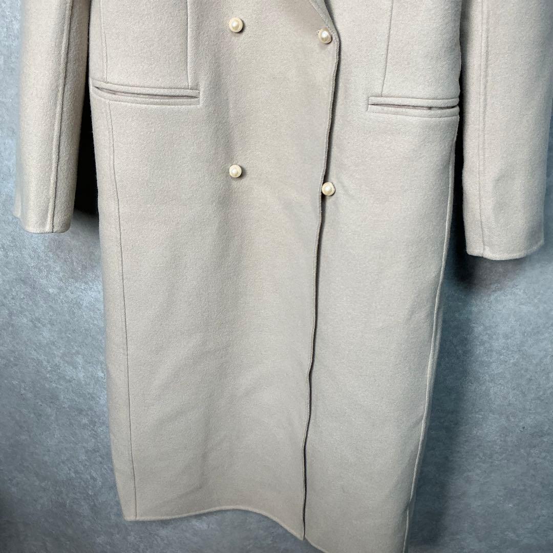 【美品】MADISON BLUE パール　チェスター　コート　アイボリー